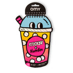 OMY Βιβλίο δραστηριοτήτων με αυτοκόλλητα Bubble Tea
