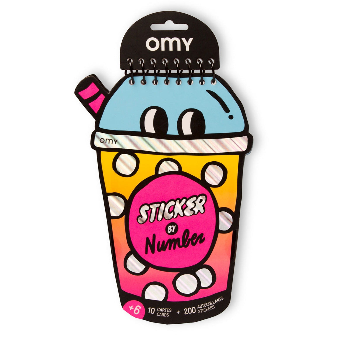 OMY Βιβλίο δραστηριοτήτων με αυτοκόλλητα Bubble Tea