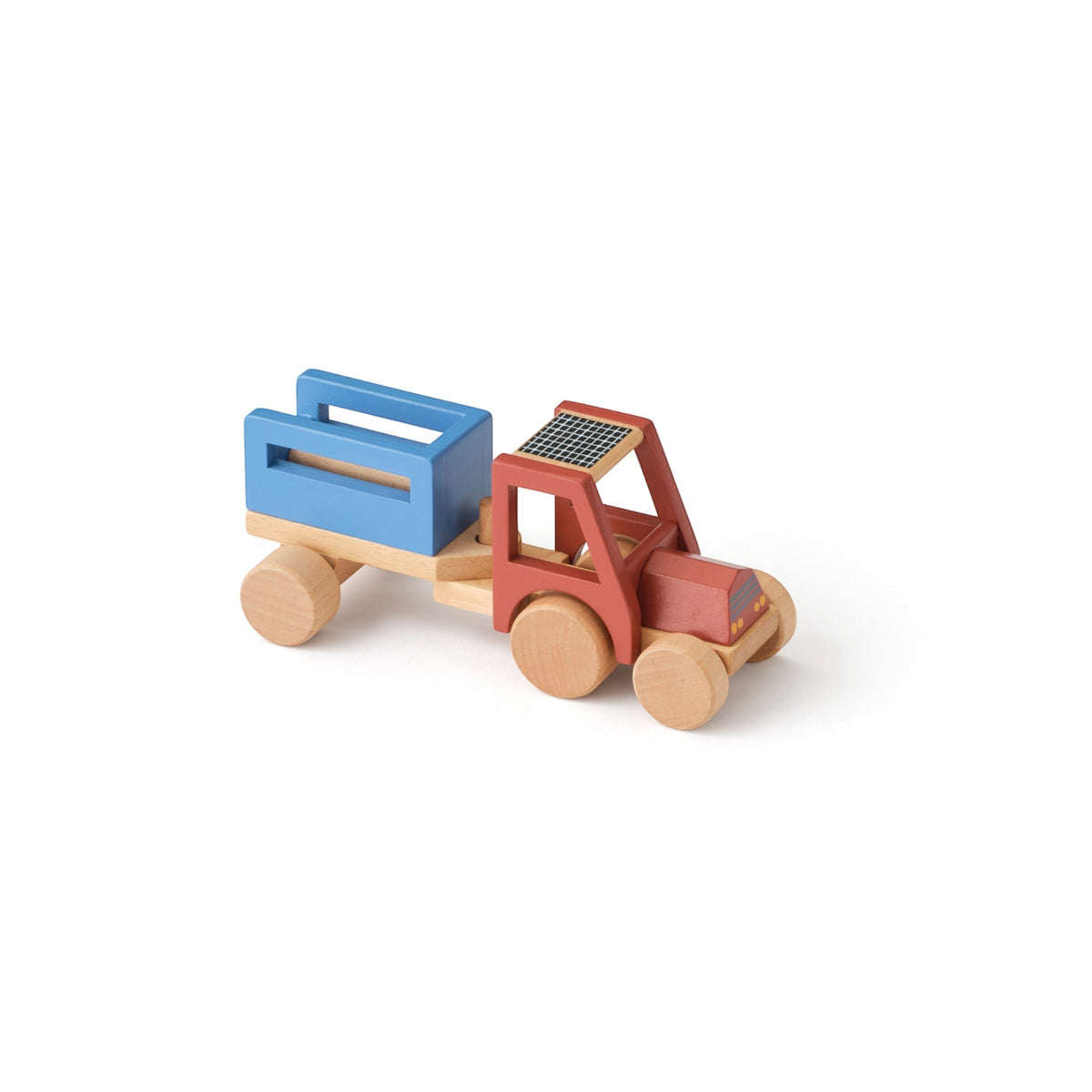 KIDS CONCEPT Ξύλινo τρακτέρ με αποσπώμενο τρέιλερ AIDEN