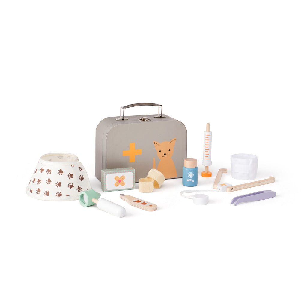KIDS CONCEPT Ξύλινο σετ παιχνιδιού κτηνίατρος KID'S HUB