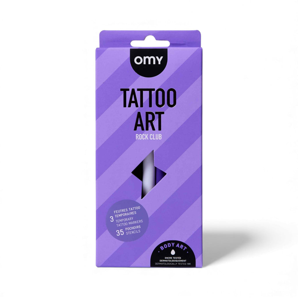 OMY Σετ ζωγραφικής δέρματος Tattoo Art - Rock Club