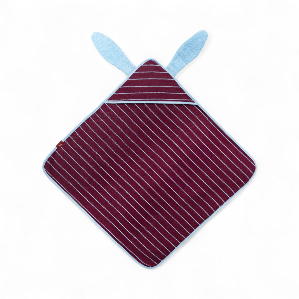 Quut Μπουρνουζοπετσέτα κουνελάκι Burgundy 75x75