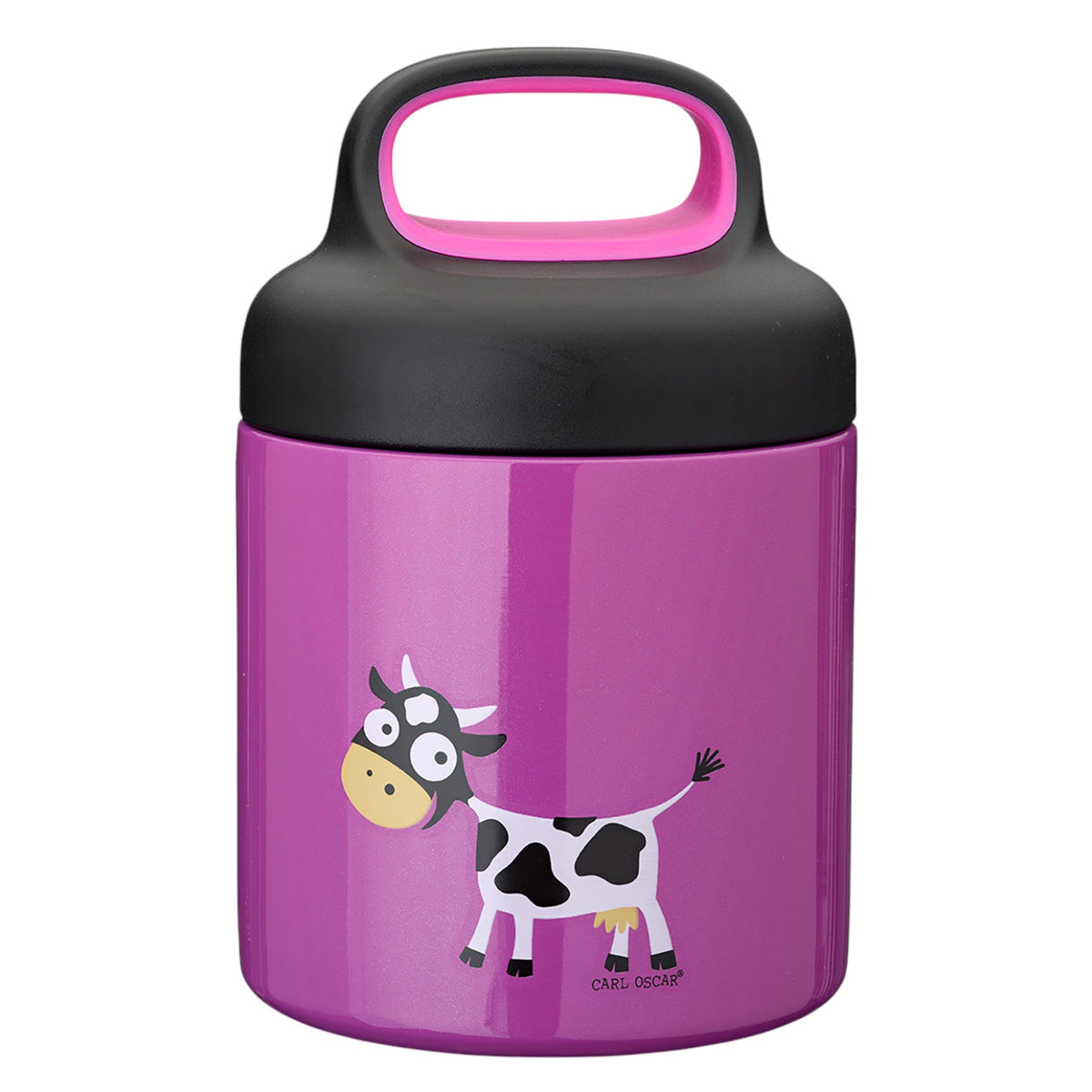 CARL OSCAR Ανοξείδωτο θερμός φαγητοδοχείο 300ml TEMP LunchJar Αγελάδα - Μωβ