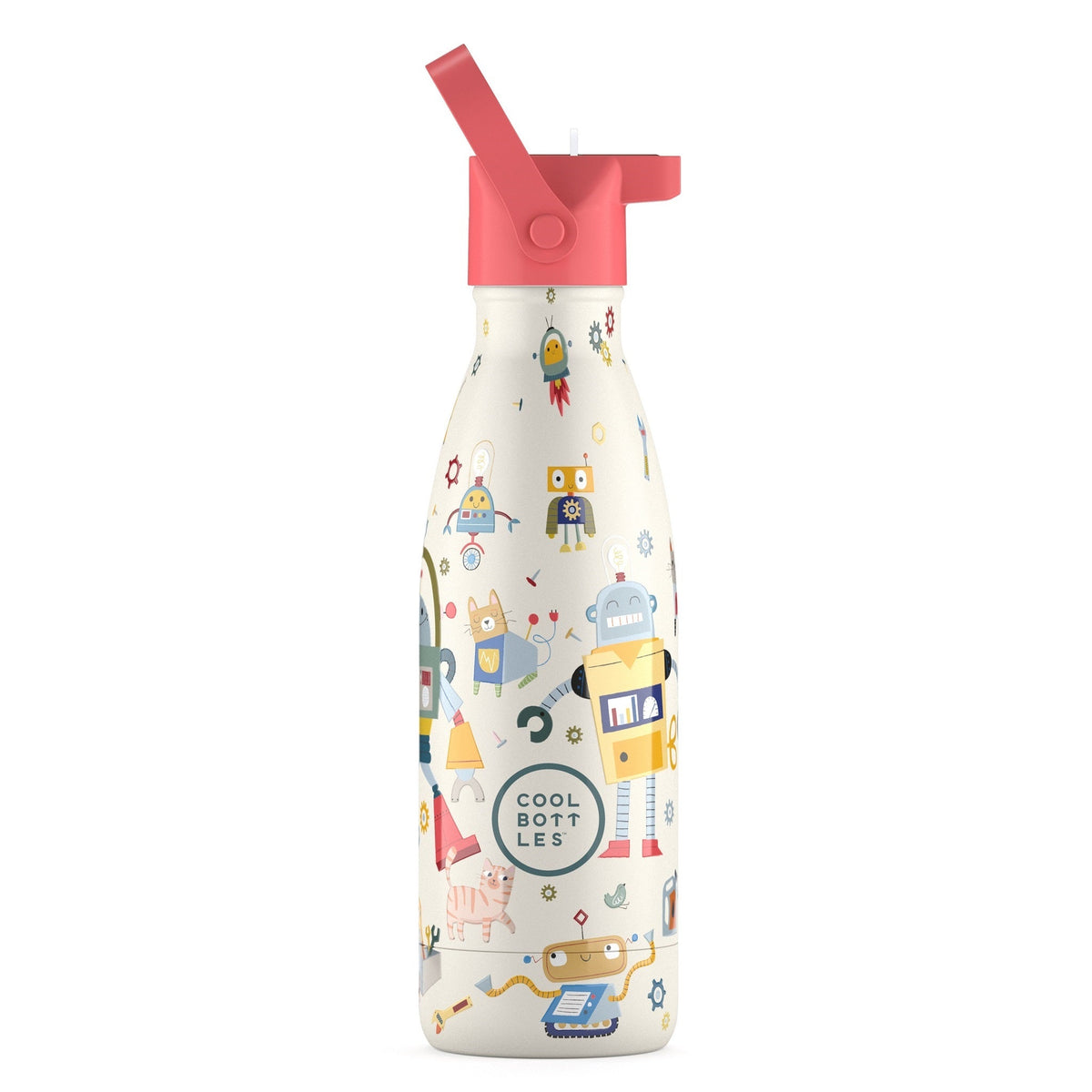 COOL BOTTLES Ανοξείδωτο μπουκάλι Άτακτα ρομπότ 350ml