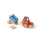 KIDS CONCEPT Ξύλινo τρακτέρ με αποσπώμενο τρέιλερ AIDEN