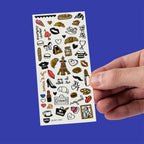 OMY Αυτοκόλλητα flash tattoos I love Paris