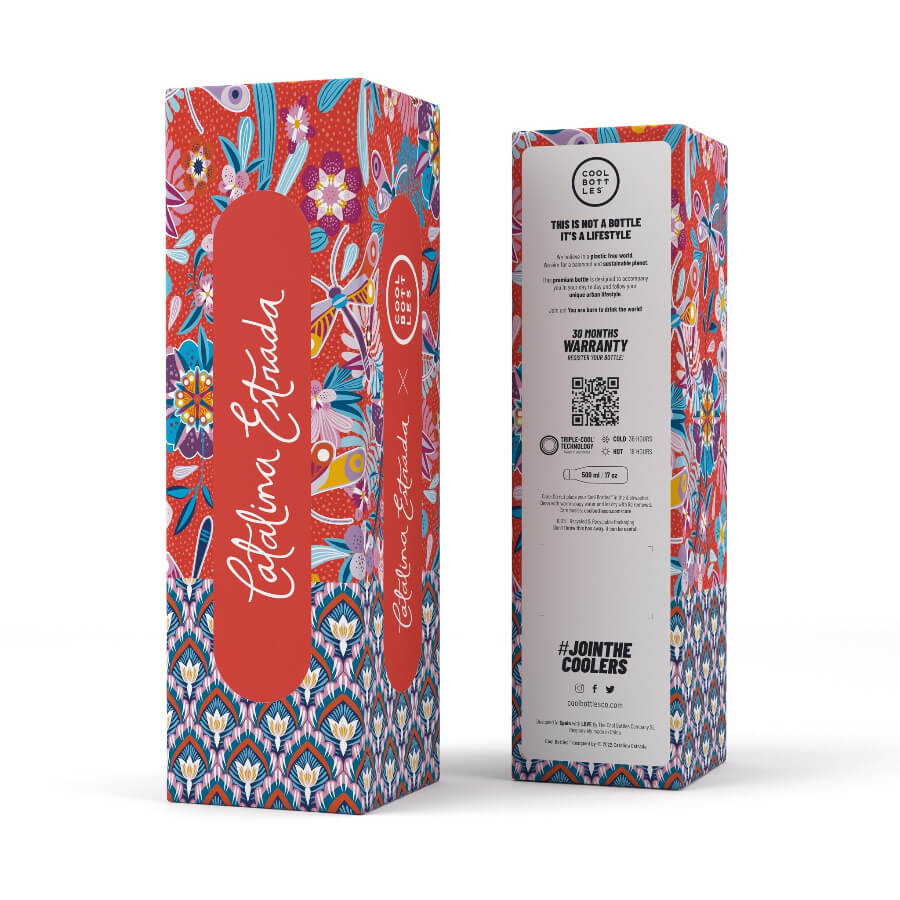 COOL BOTTLES Ανοξείδωτο μπουκάλι Λιβελούλες 500ml