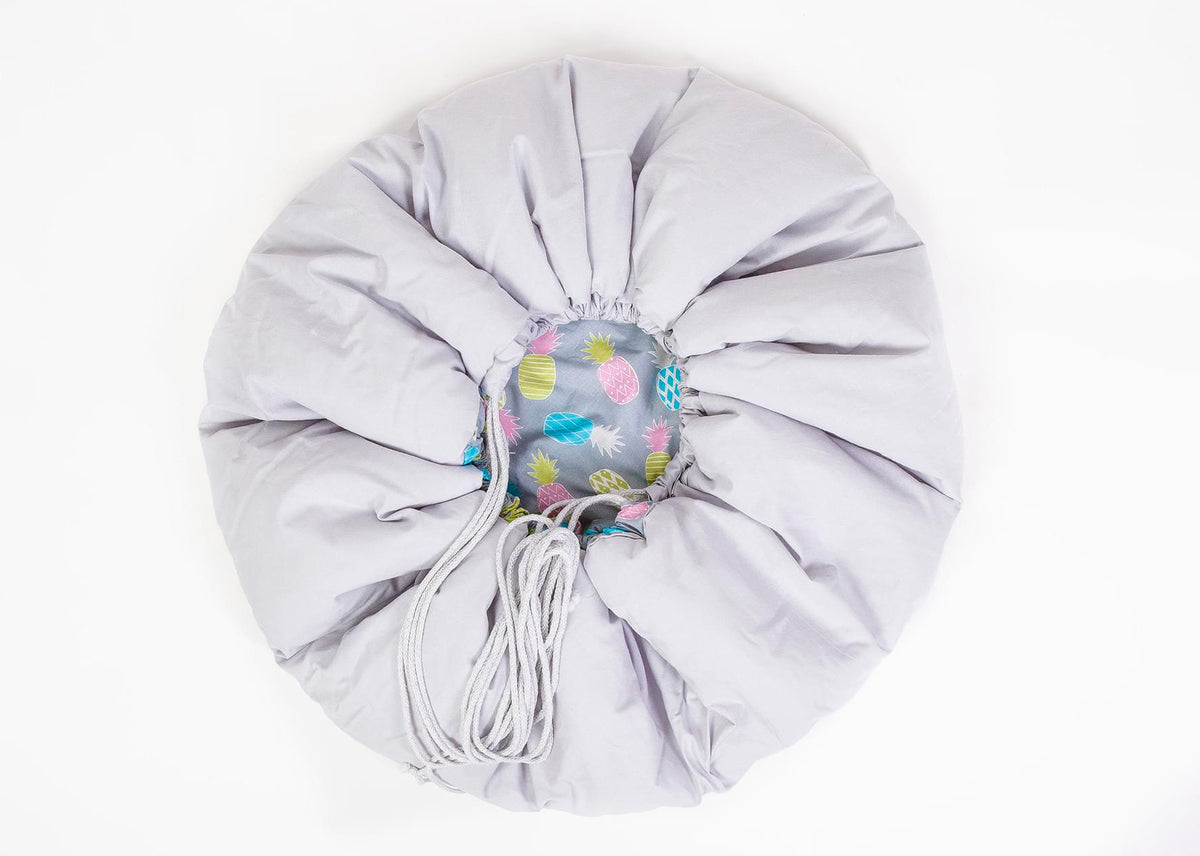 Σάκος παιχνιδιών "2in1 Pineapple/L.Grey 120cm"
