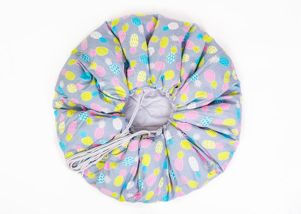 Σάκος παιχνιδιών "2in1 Pineapple/L.Grey 120cm"