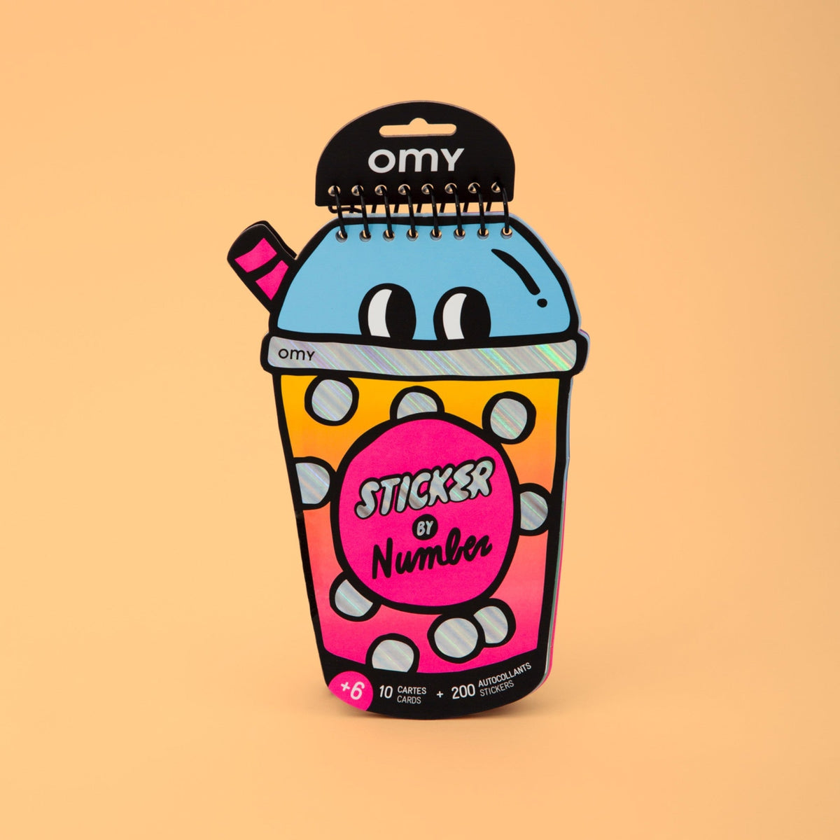 OMY Βιβλίο δραστηριοτήτων με αυτοκόλλητα Bubble Tea