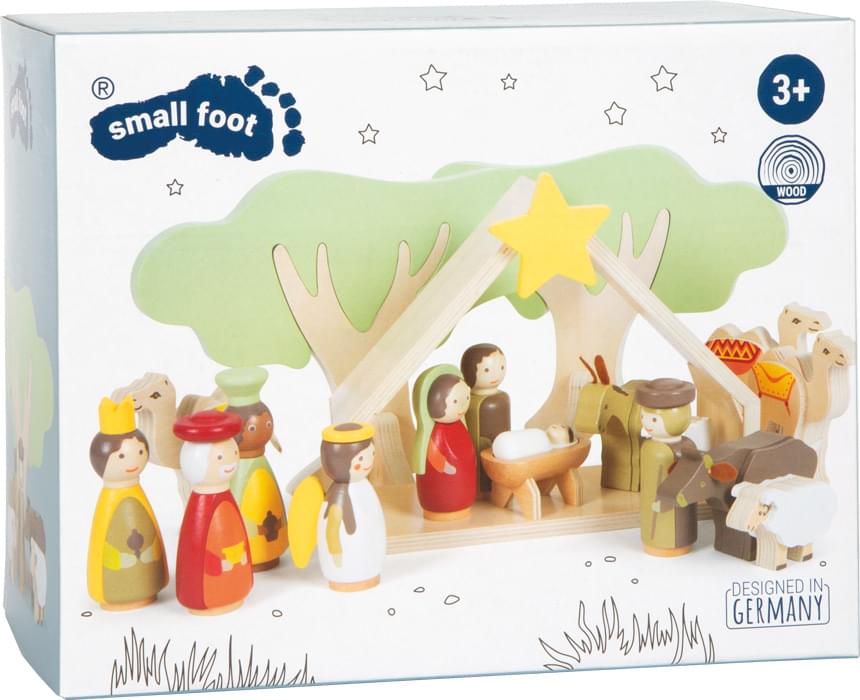 Μεγάλη ξύλινη χριστουγεννιάτικη φάτνη Small Foot