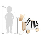 Zebra Toy Box με ρόδες "Wildlife" Small Foot