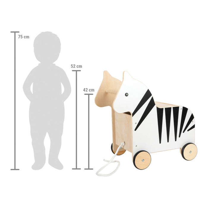 Zebra Toy Box με ρόδες "Wildlife" Small Foot
