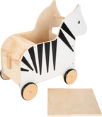 Zebra Toy Box με ρόδες "Wildlife" Small Foot