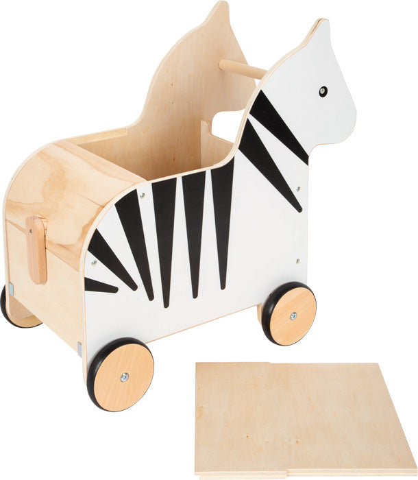 Zebra Toy Box με ρόδες "Wildlife" Small Foot