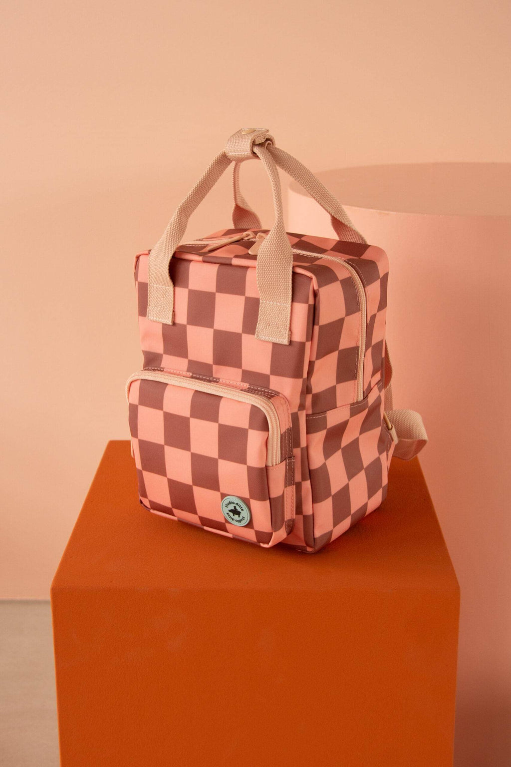 Μικρό Σακίδιο Πλάτης Studio Ditte blocks pink brown