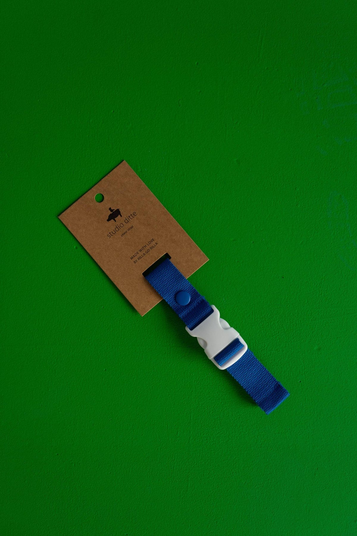 Λουράκι στήθους blocks green blue Studio Ditte