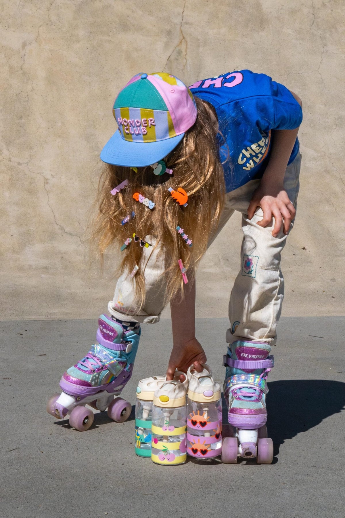 The Cotton Cloud Παιδικό καπέλο Jockey Cherry Pop 2-6 Years