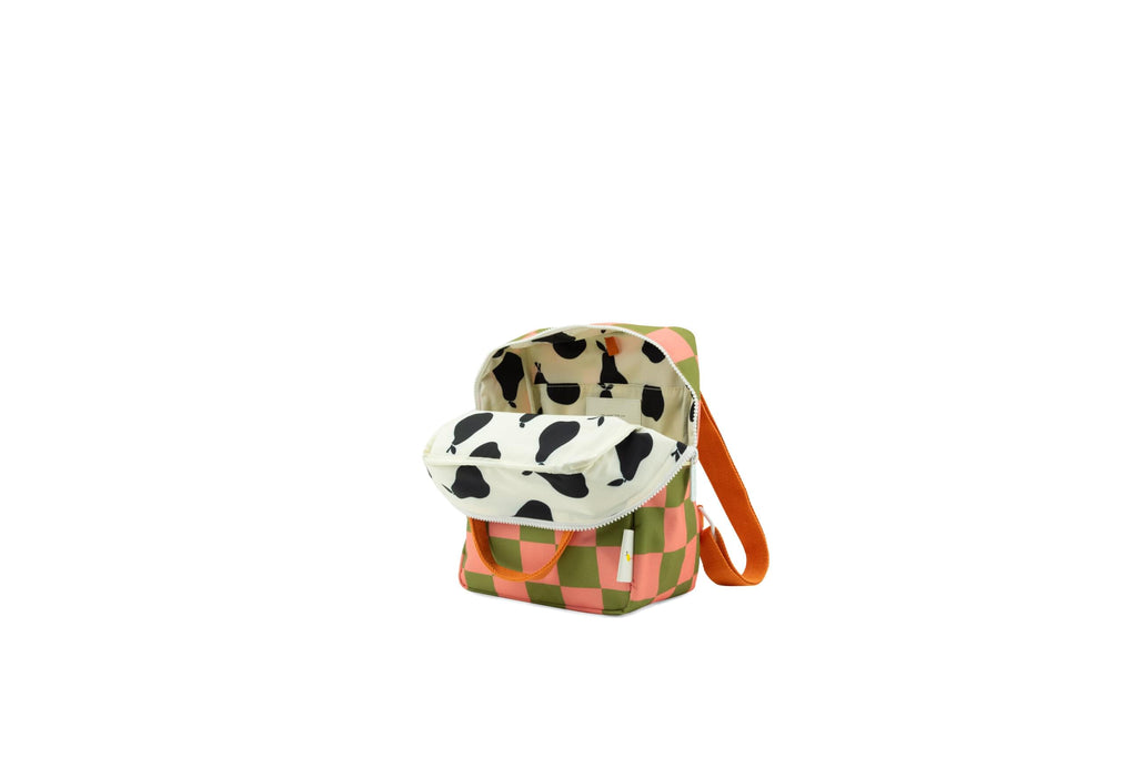 Σακίδιο Πλάτης Sticky Lemon checkerboard sprout green / flower pink 
