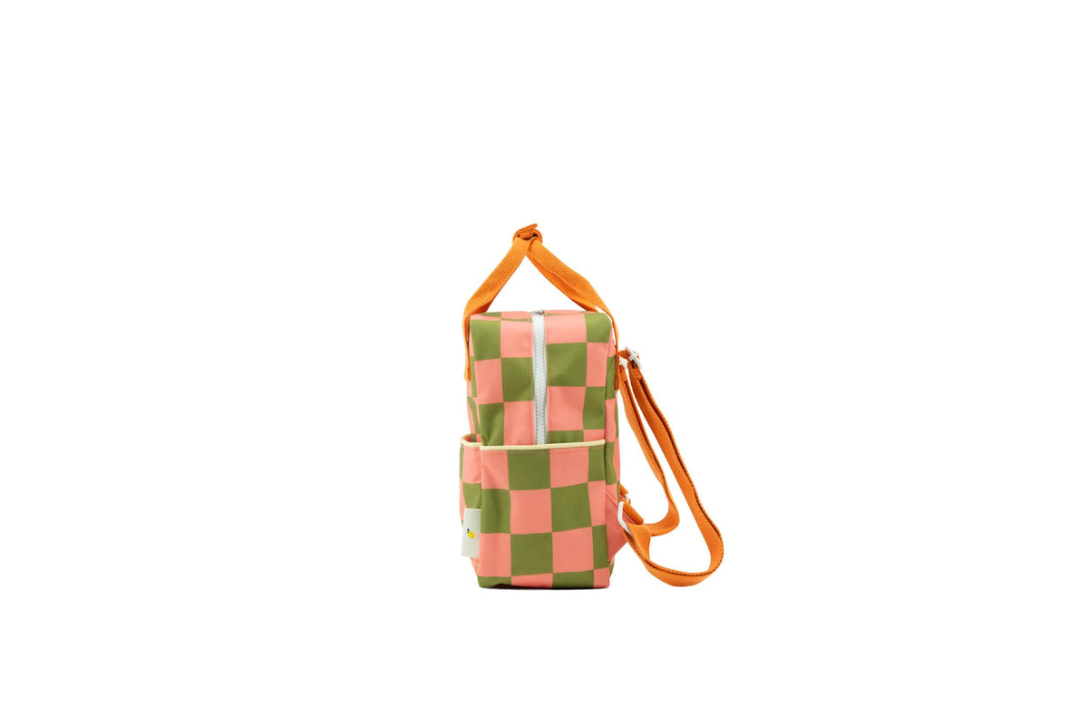 Σακίδιο Πλάτης Sticky Lemon checkerboard sprout green / flower pink 