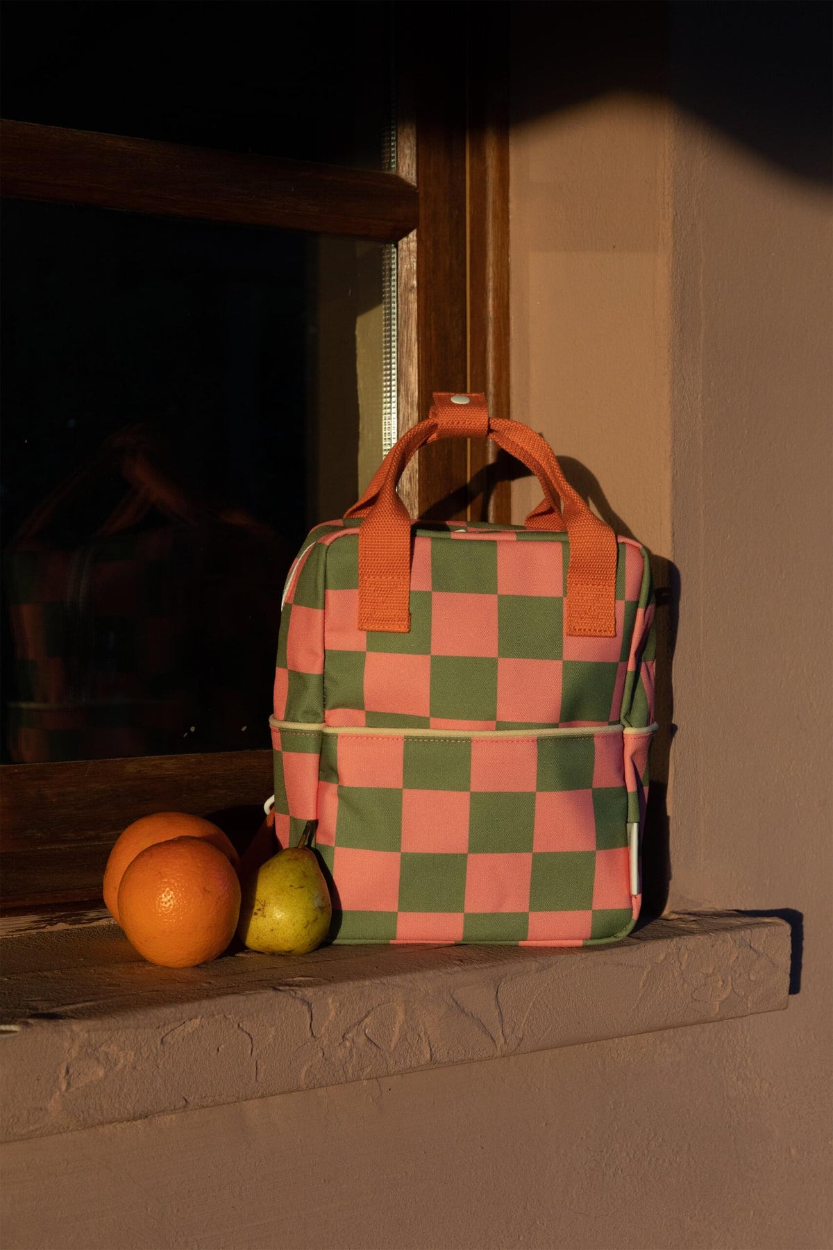 Σακίδιο Πλάτης Sticky Lemon checkerboard sprout green / flower pink 