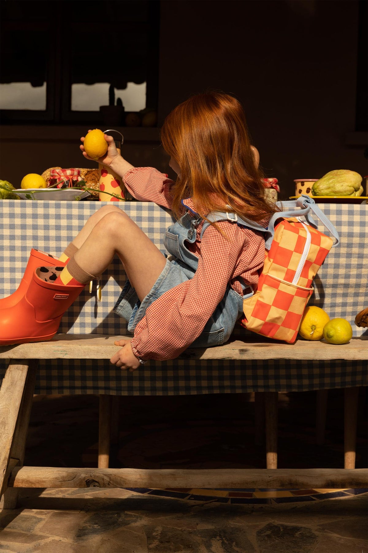 Σακίδιο Πλάτης Sticky Lemon checkerboard pear jam / ladybird red
