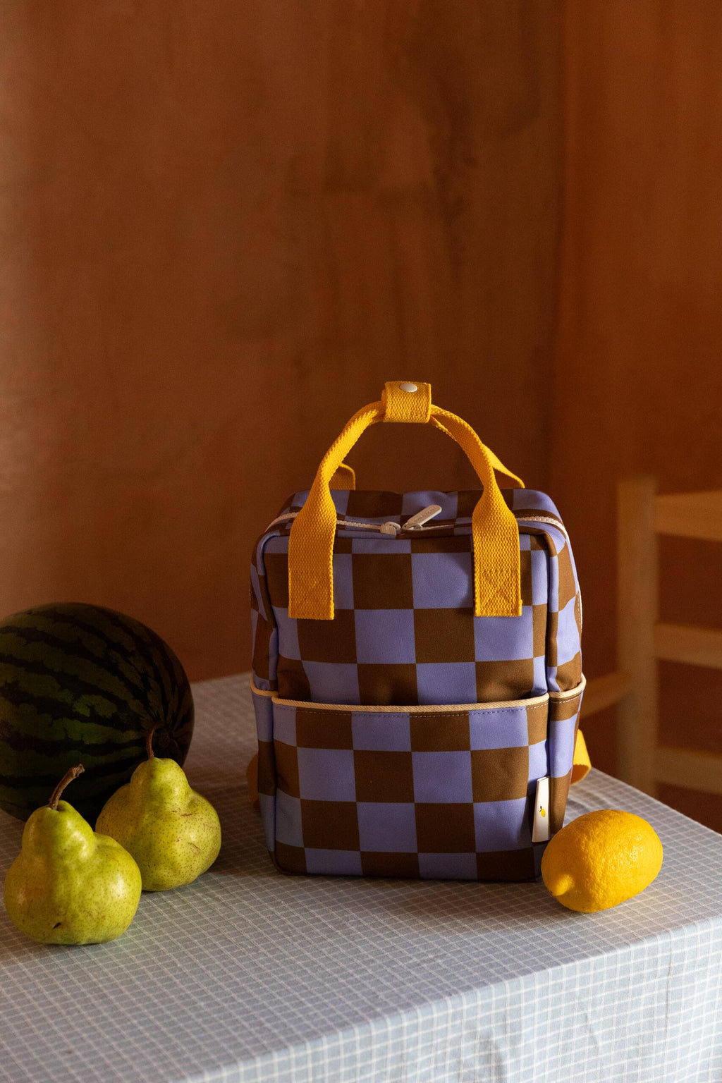 Σακίδιο Πλάτης Sticky Lemon checkerboard blooming purple / soil green