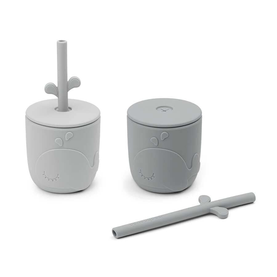 Κύπελλο με καλαμάκι σετ 2 Wally Grey DoneByDeer