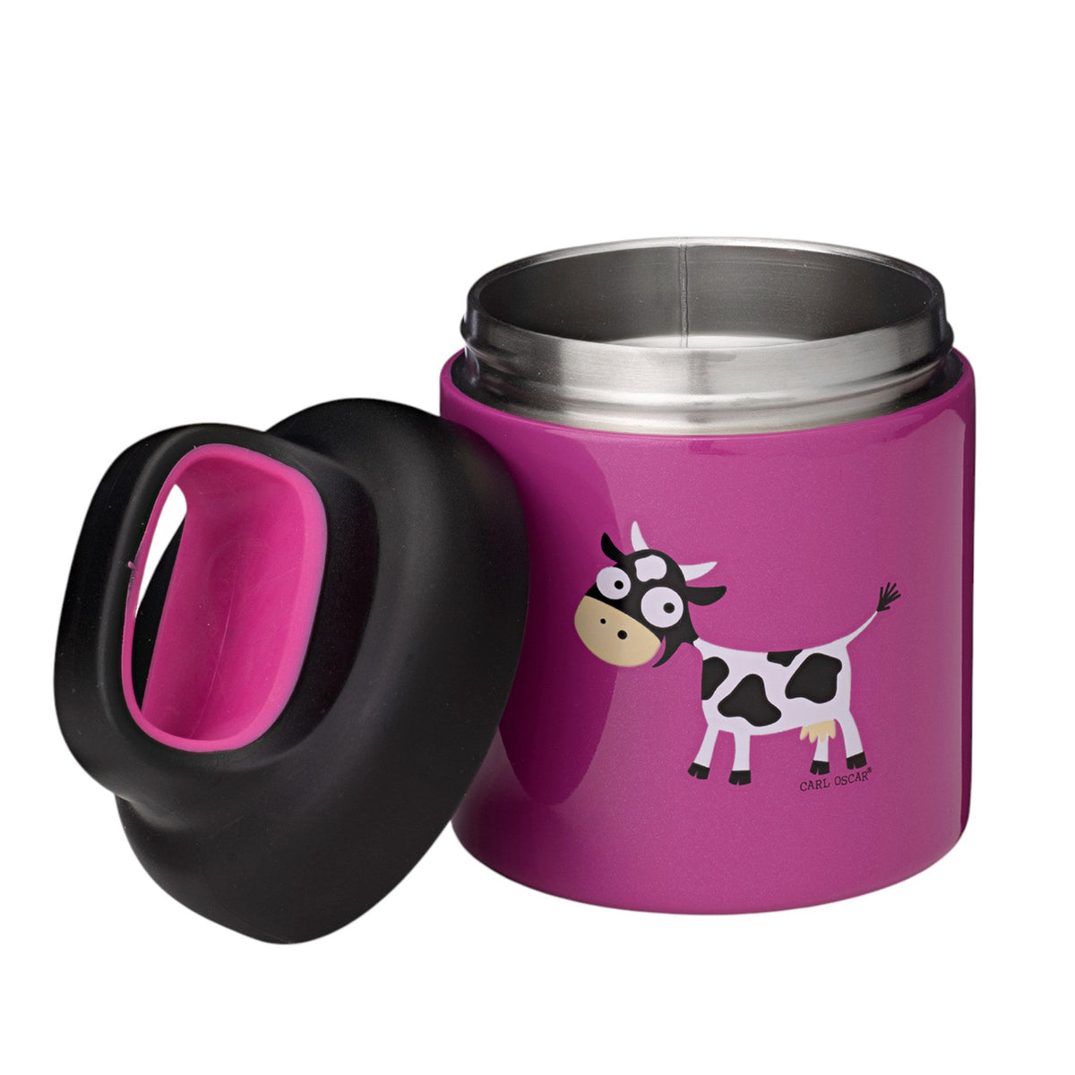 CARL OSCAR Ανοξείδωτο θερμός φαγητοδοχείο 300ml TEMP LunchJar Αγελάδα - Μωβ