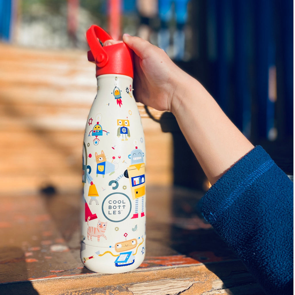 COOL BOTTLES Ανοξείδωτο μπουκάλι Άτακτα ρομπότ 350ml