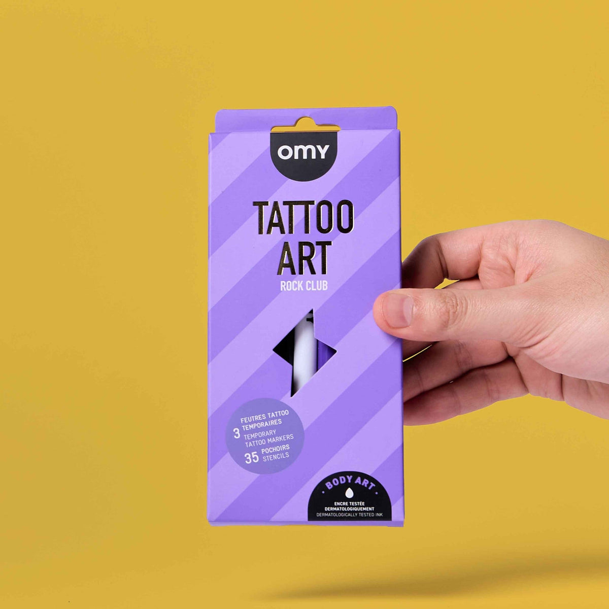 OMY Σετ ζωγραφικής δέρματος Tattoo Art - Rock Club