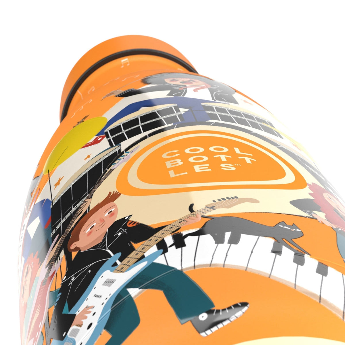 COOL BOTTLES Ανοξείδωτο παιδικό μπουκάλι Music Beat 350ml