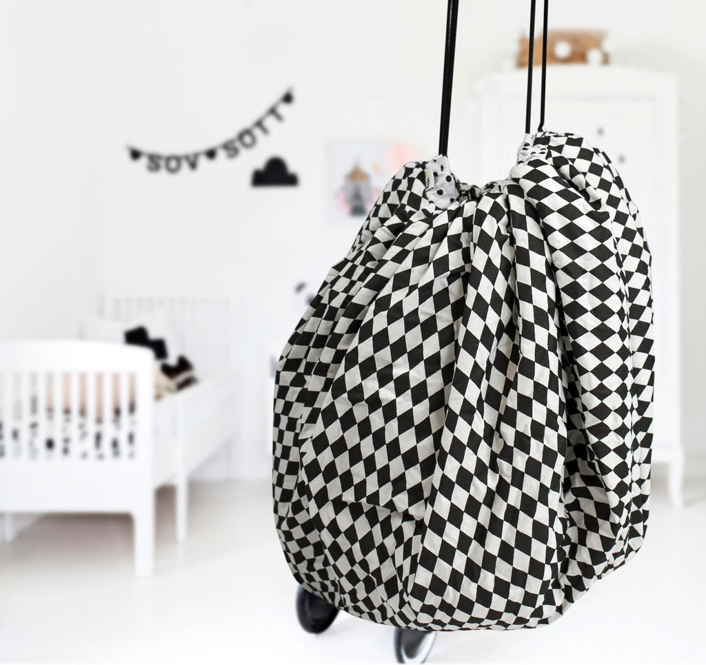 Σάκος παιχνιδιών "Black&White Cubes"