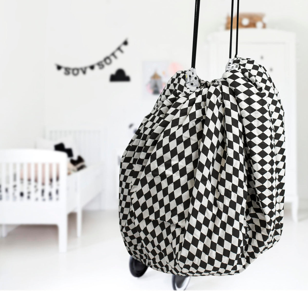 Σάκος παιχνιδιών "Black&White Cubes"