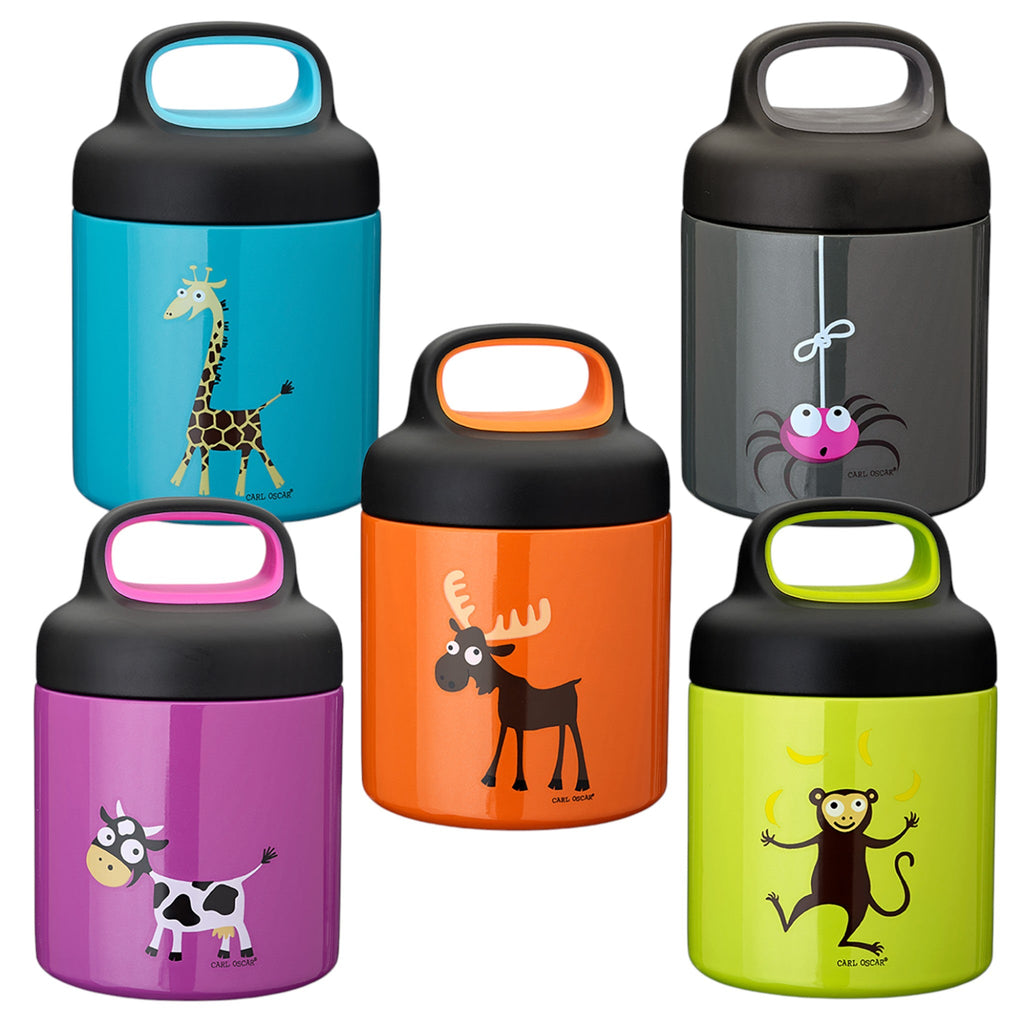 CARL OSCAR Ανοξείδωτο θερμός φαγητοδοχείο 300ml TEMP LunchJar Αγελάδα - Μωβ