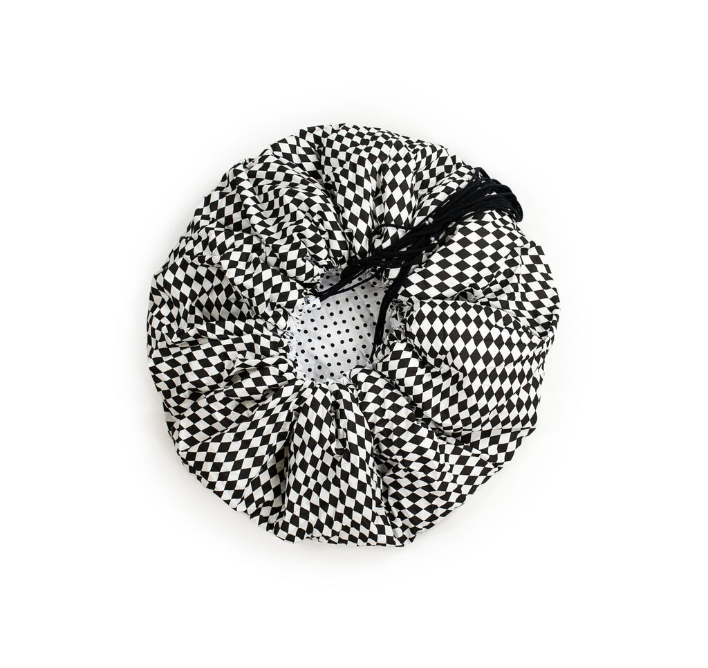 Σάκος παιχνιδιών "2in1 B&W Cubes/Black Dots 120cm"