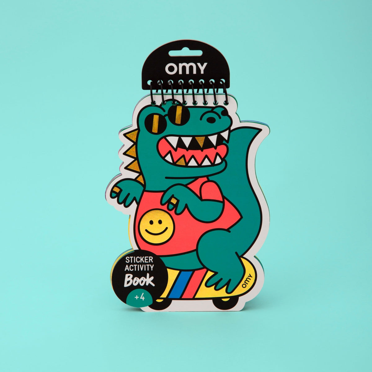 OMY Βιβλίο δραστηριοτήτων με αυτοκόλλητα Dino