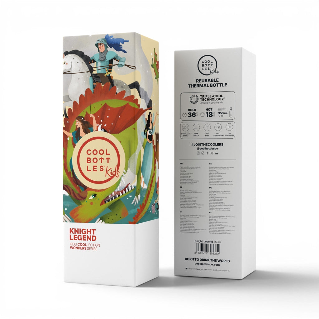 COOL BOTTLES Ανοξείδωτο παιδικό μπουκάλι Knight Legend 350ml