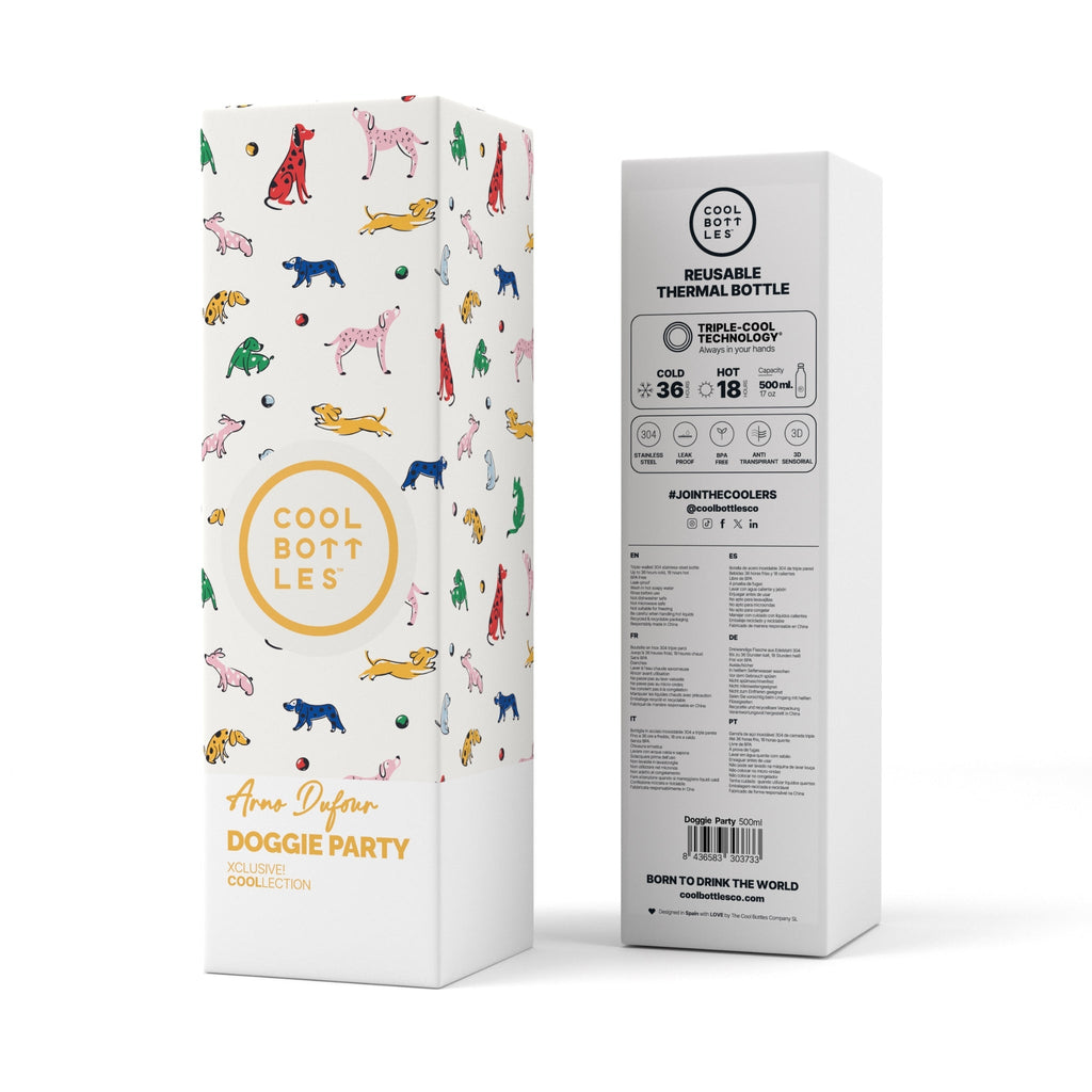 COOL BOTTLES Ανοξείδωτο μπουκάλι Σκυλάκια σε πάρτυ 500ml