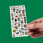 OMY Αυτοκόλλητα flash tattoos Flower Pop