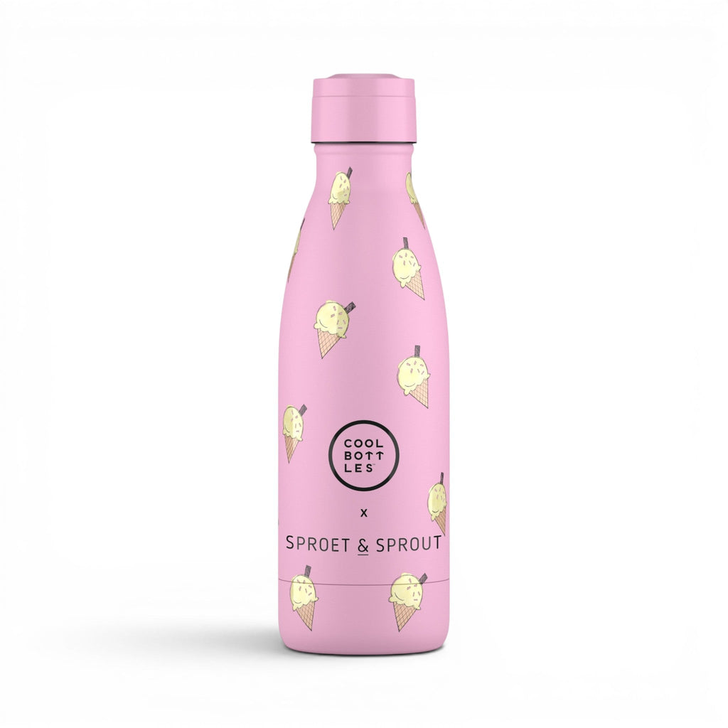 COOL BOTTLES Ανοξείδωτο παιδικό μπουκάλι Pink Scoop 350ml
