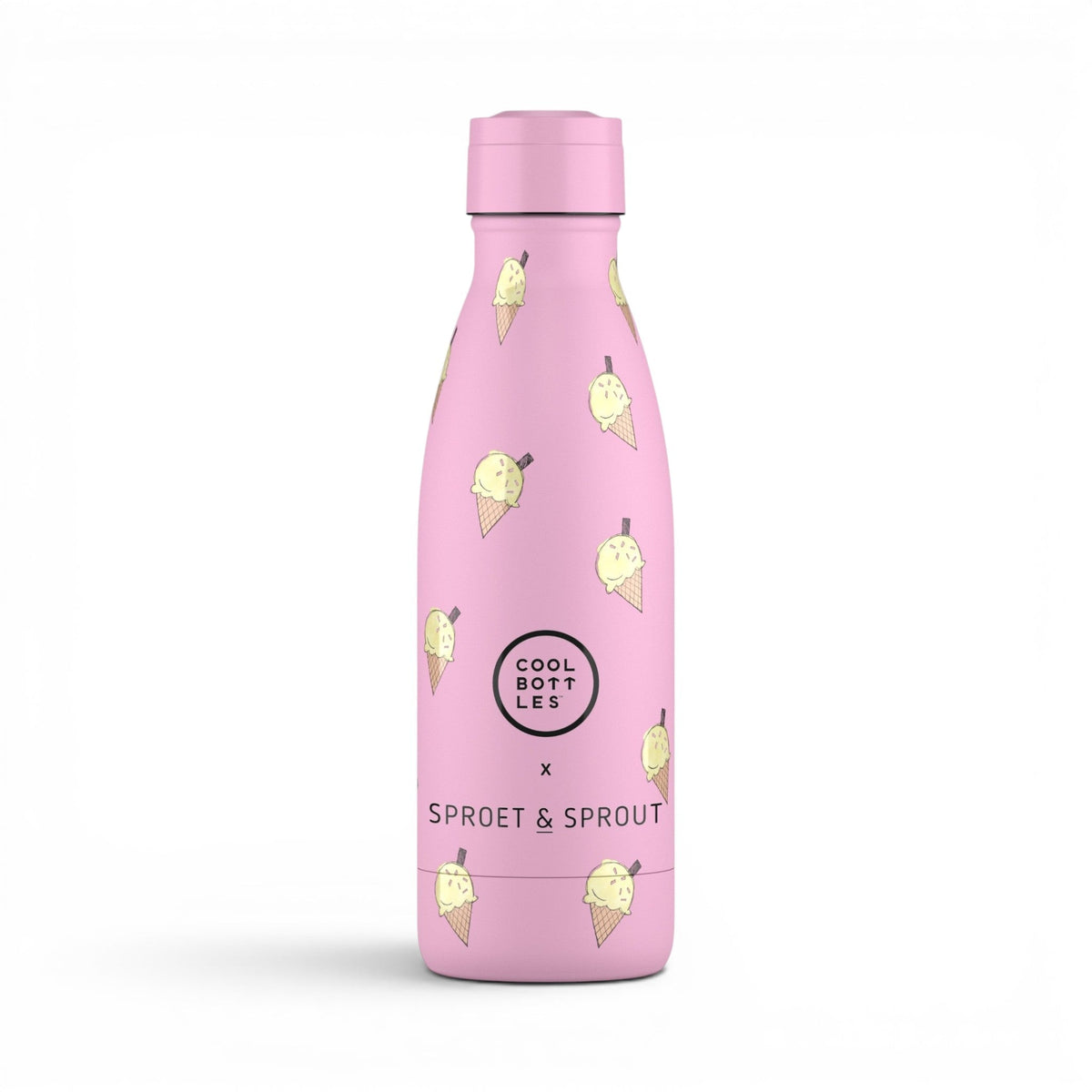 COOL BOTTLES Ανοξείδωτο παιδικό μπουκάλι Pink Scoop 350ml