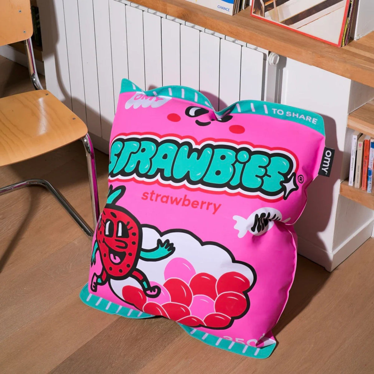 Φουσκωτό μαξιλάρι δαπέδου Strawbies OMY