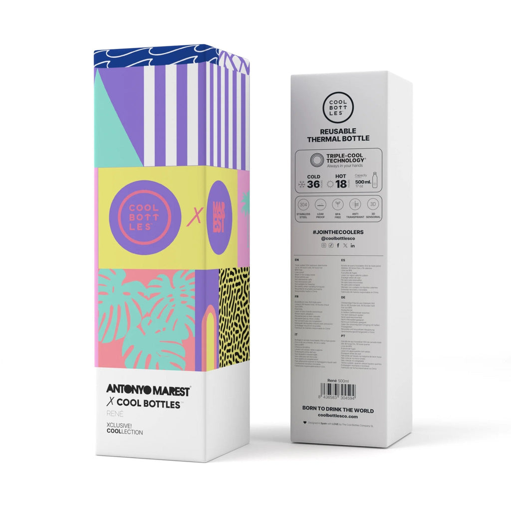 COOL BOTTLES Ανοξείδωτο μπουκάλι-θερμός Antonyo Marest - Rene 500ml