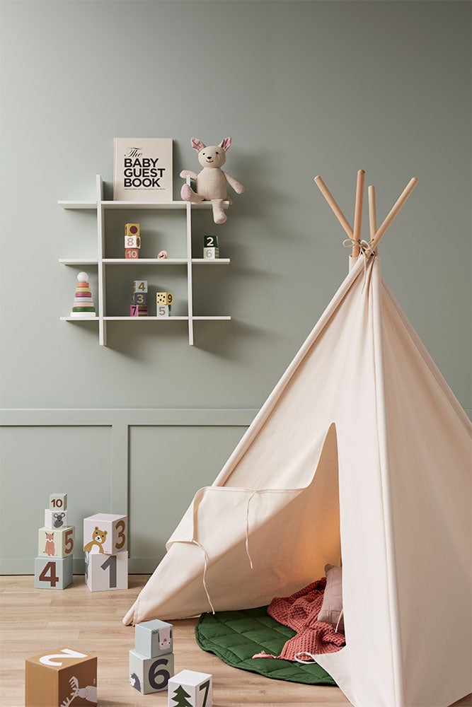 KIDS CONCEPT Πυραμίδα ταξινόμησης 10 κύβων με αρίθμηση