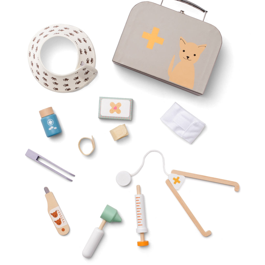 KIDS CONCEPT Ξύλινο σετ παιχνιδιού κτηνίατρος KID'S HUB