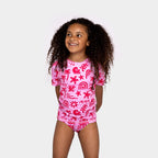 Μαγιό μπλούζα Beach and Bandits TROPICAL VIBES PINK