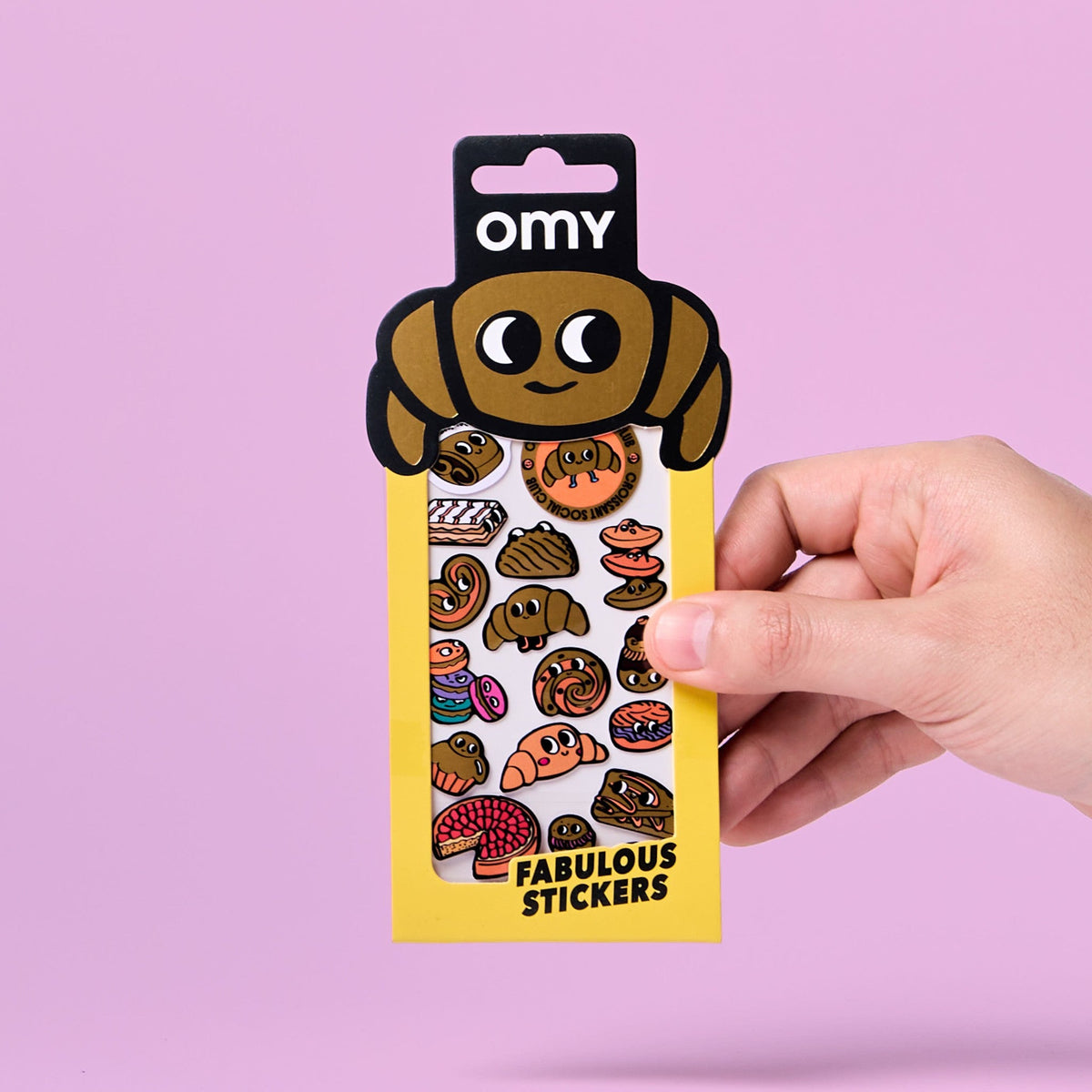 OMY Σετ αυτοκόλλητα ICONIC - Croissant