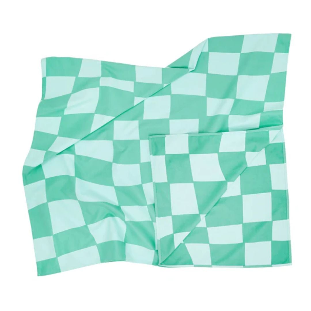 Dock & Bay Πετσέτα θαλάσσης Quickdry Check Mate Microfiber L (160x90εκ.)