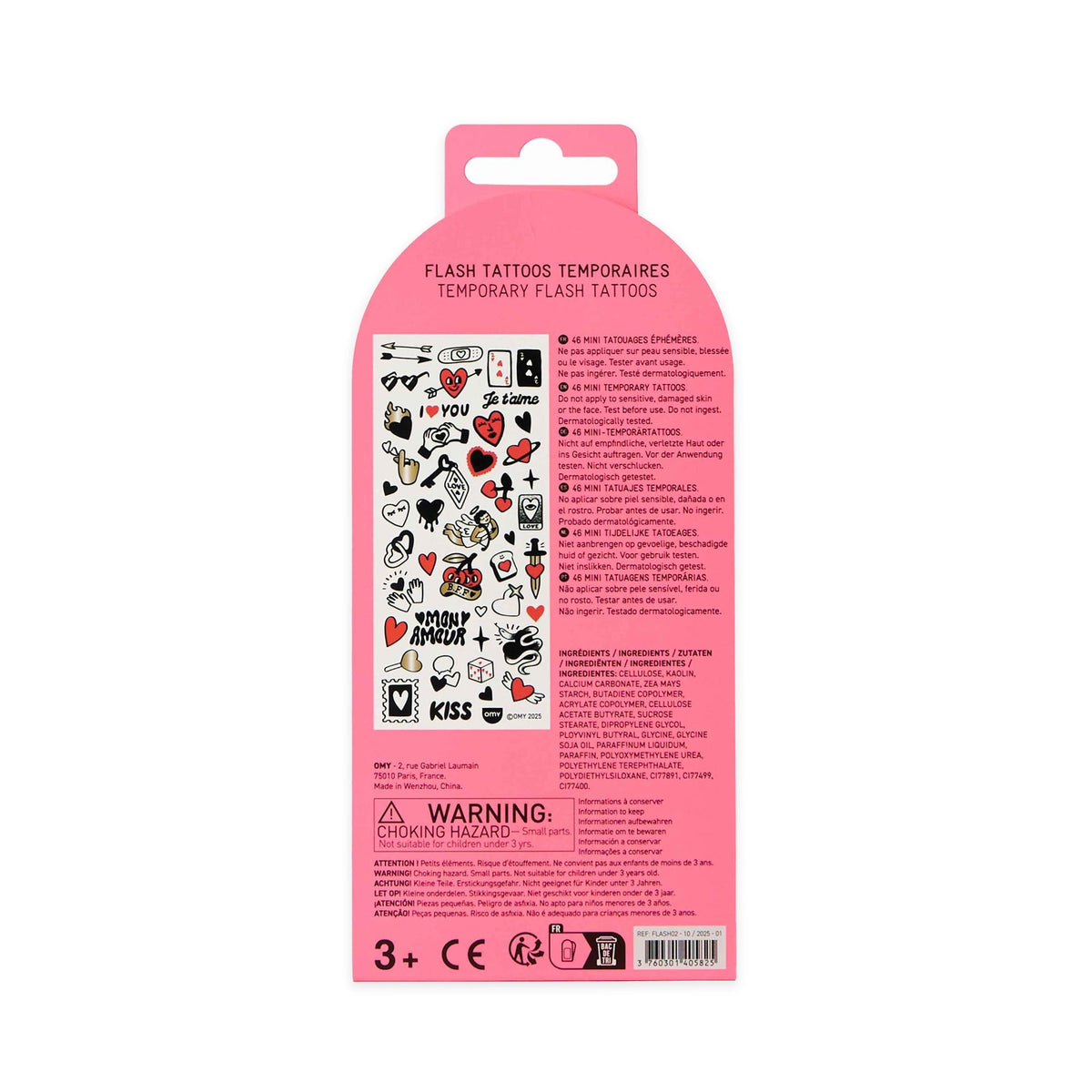 OMY Αυτοκόλλητα flash tattoos Crazy in Love